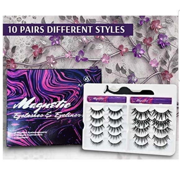 MAGNETIC 10 EYELASHES  AND 2 magnetic eyeliners - Picture 7 of 7
